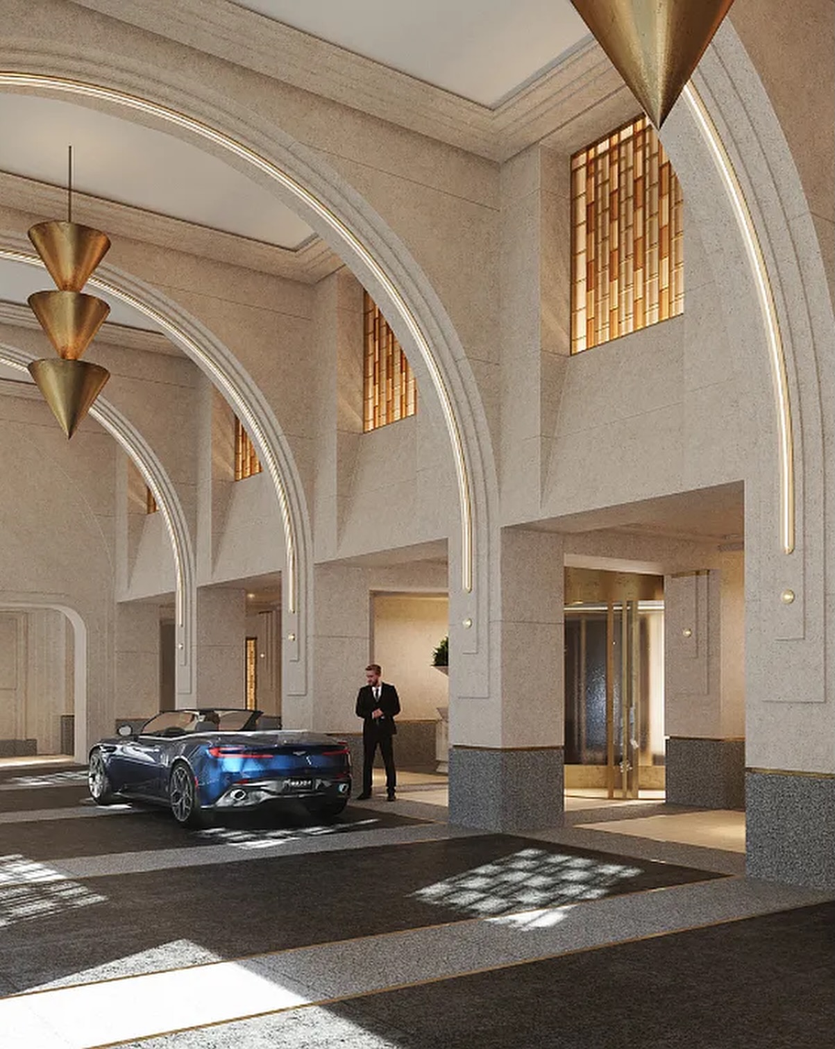 Waldorf Astoria porte cochere entrance
